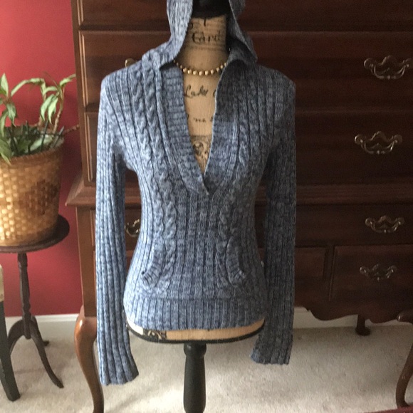 Rue 21 v neck sweater in two tones of blue! - Picture 3 of 5